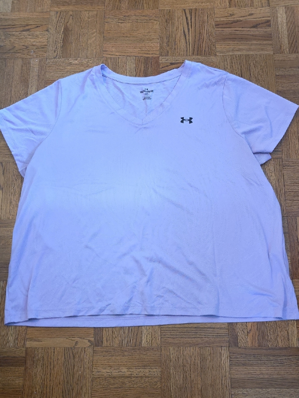 Under Armour Light Lavender V-Neck Short Sleeve Performance Tee